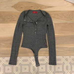 Grey button-up bodysuit!